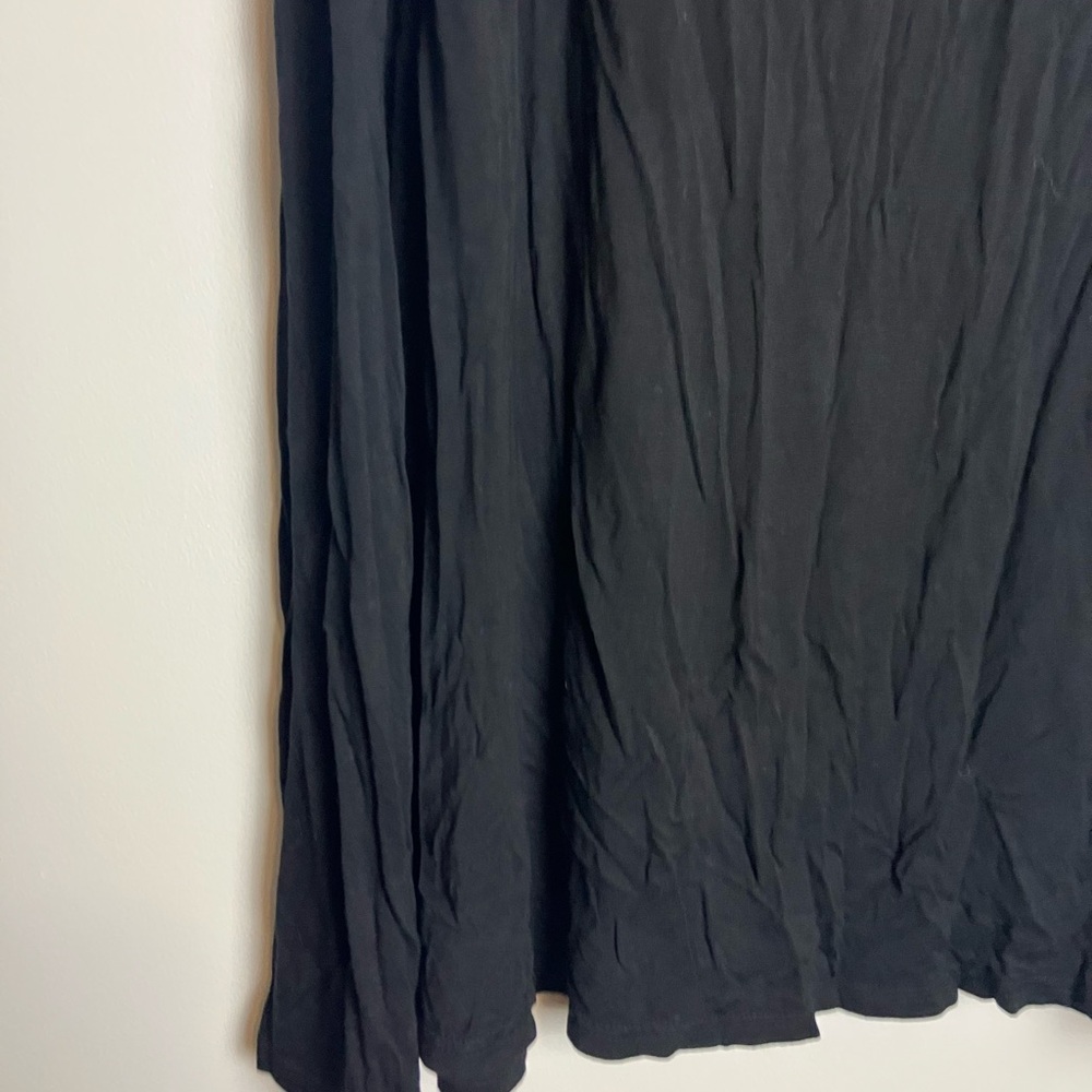 Lane Bryant Plus Size Basic Solid Black Maxi Skirt - image 4